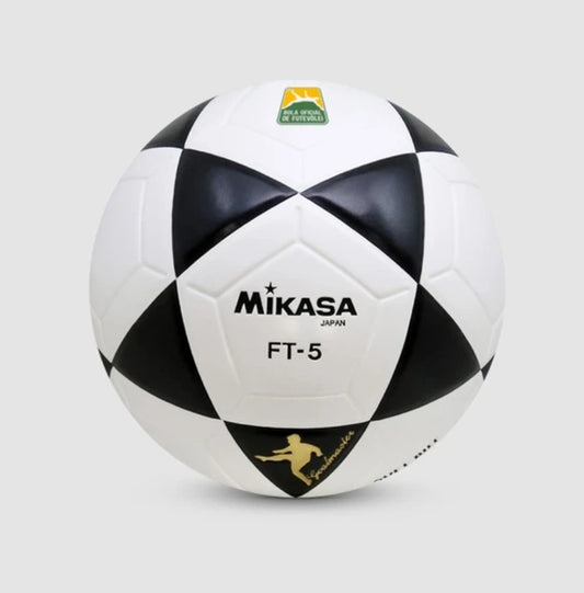 Bola Oficial de Futevôlei FT-5 - Branca e Preta Mikasa